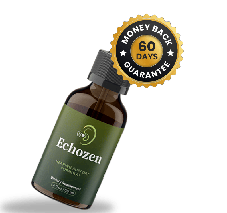 Echozen bottle with 60 day money back guarantee badge